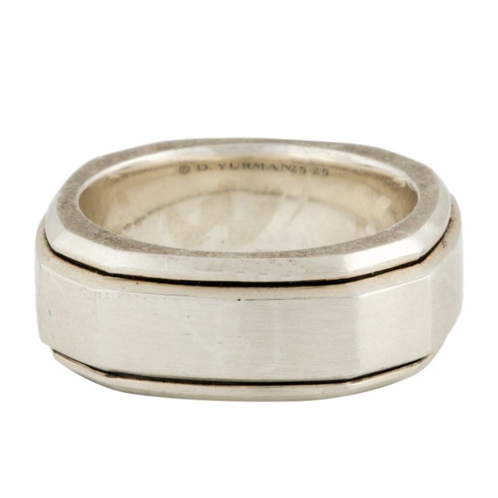 DAVID YURMANSTERLING SILVER 925 DECO BAND RING - Picture 7 of 8